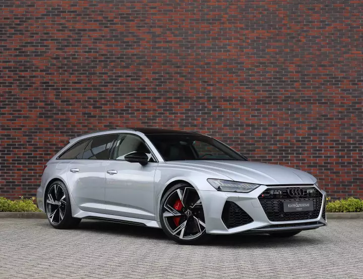 Audi RS6 Avant (C8) painted in Florett Silver