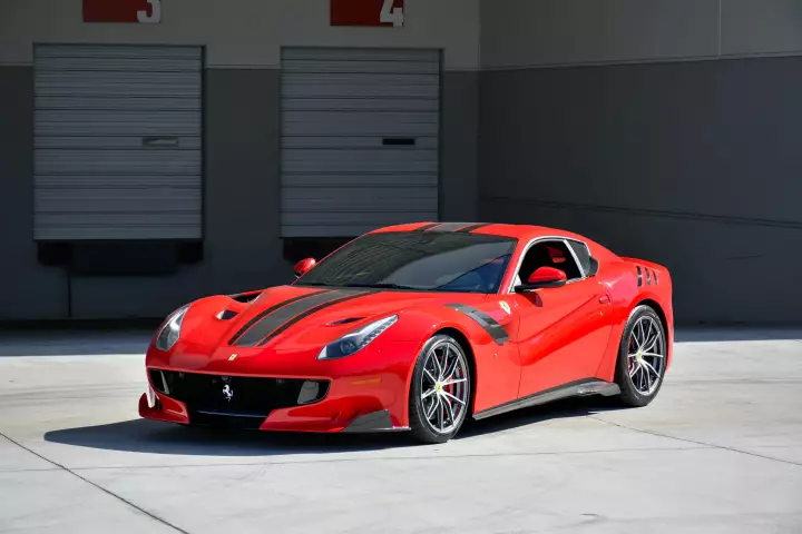 Ferrari F12 TDF painted in Rosso Corsa
