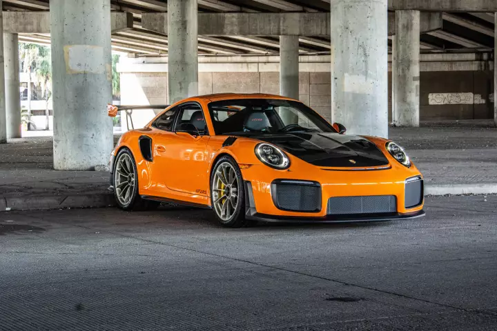 Porsche 911 GT2 RS (991) painted in Pastel Orange