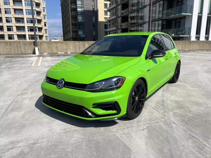 Volkswagen Golf R (Mk7.5) painted in Cliff Green