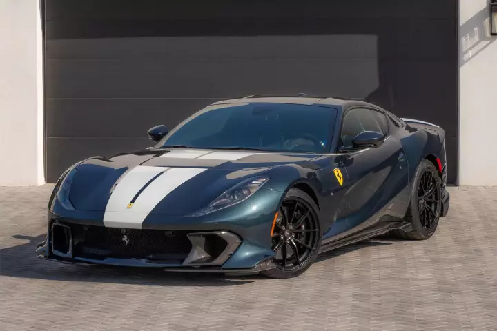 Ferrari 812 Competizione painted in Nerotto Lucido