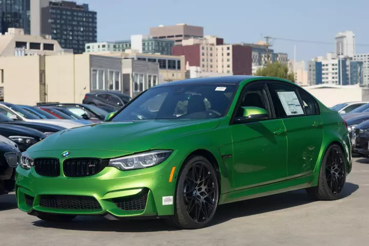 BMW M3 (F80) painted in Java Green