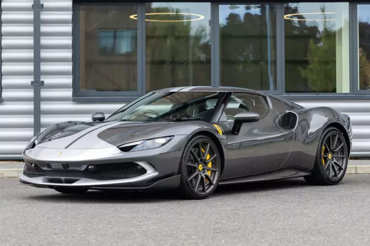 Ferrari 296 GTB painted in Grigio Silverstone