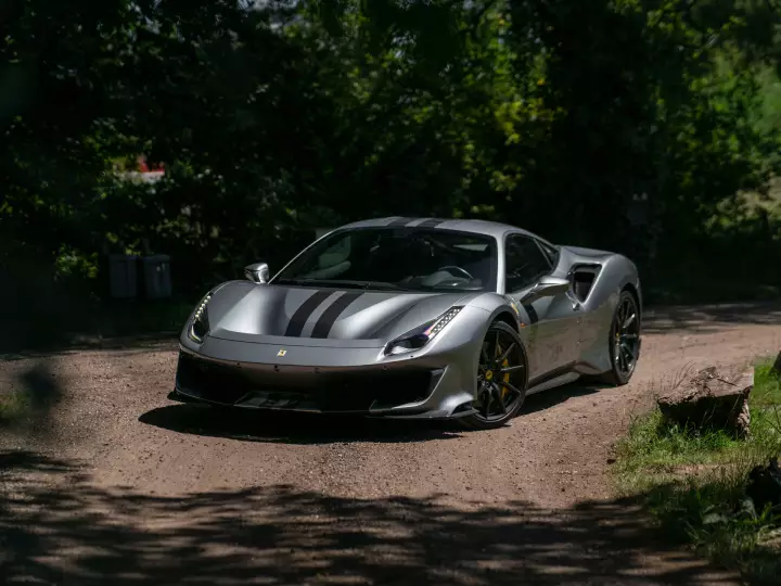 Ferrari 488 Pista painted in Grigio Titanio