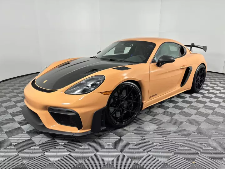 Porsche 718 Cayman GT4 RS (982) painted in Sean Peach