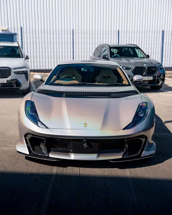 Ferrari 812 Competizione painted in Arcobaleno Lucido