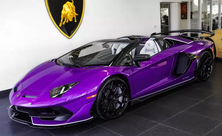 Lamborghini Aventador SVJ Roadster (LP770-4) painted in Viola Pasifae