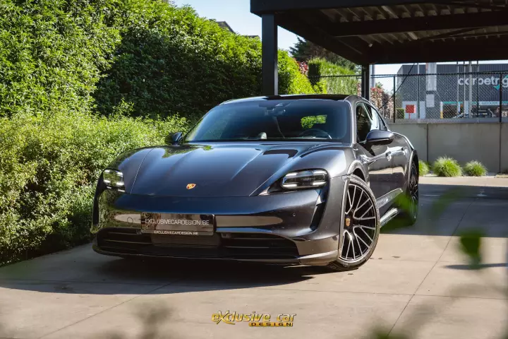 Porsche Taycan Cross Turismo painted in Volcano Grey Metallic