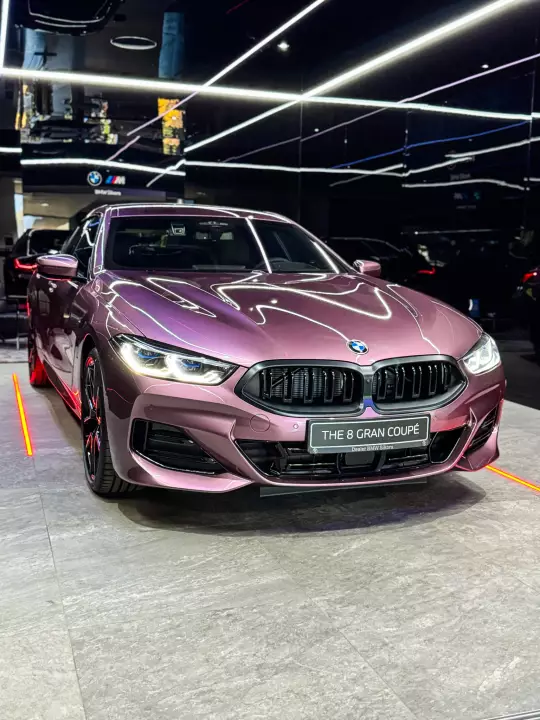 BMW 8 Series Gran Coupe (G16) painted in Velvet Orchid II