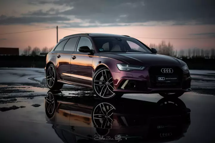 Audi RS6 Avant (C7) painted in Cassis