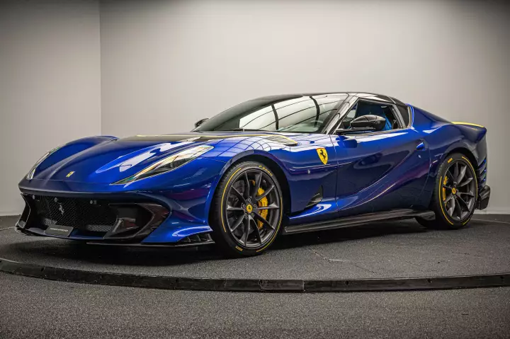 Ferrari 812 Competizione A painted in Blu Elettrico