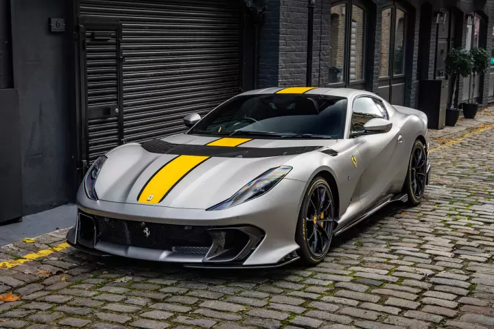 Ferrari 812 Competizione painted in Alluminio Opaco