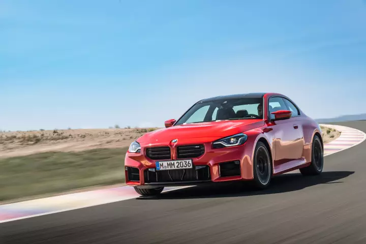 BMW M2 (G87) painted in Toronto Red