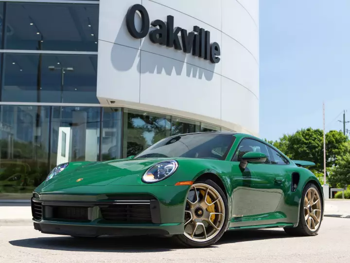 Porsche 911 Turbo S (992.1) painted in Irish Green