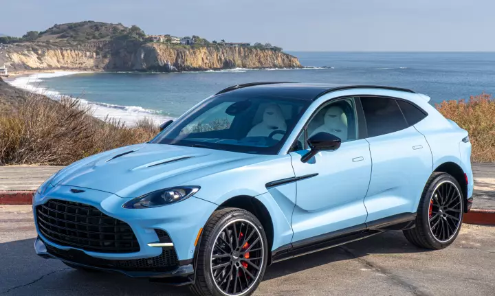 Aston Martin DBX 707 painted in Frosted Glass Blue
