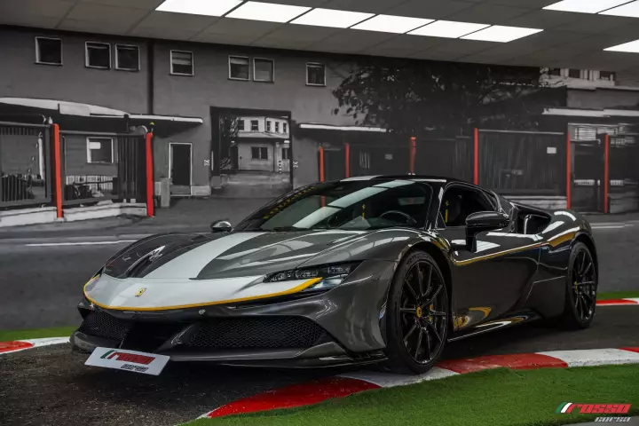 Ferrari SF90 Stradale painted in Grigio Ferro