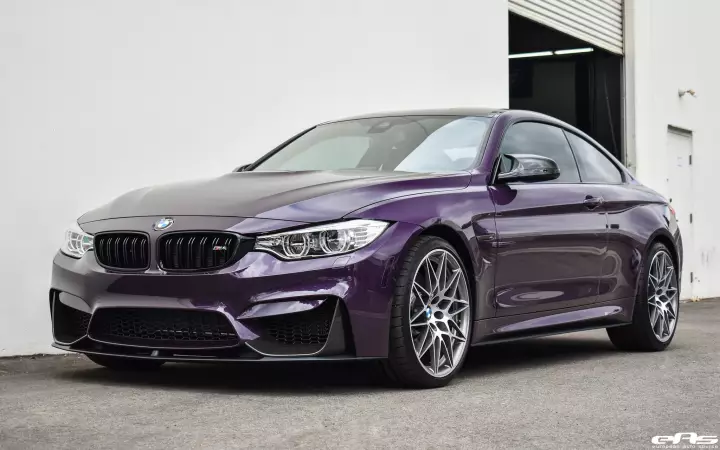 BMW M4 (F82) painted in Daytona Violet