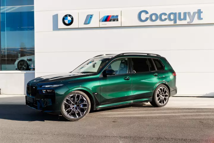 BMW X7 (G07) painted in Oxford Green II