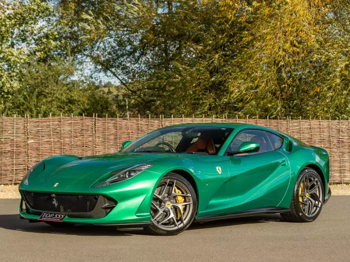 Ferrari 812 Superfast painted in Verde Jewel