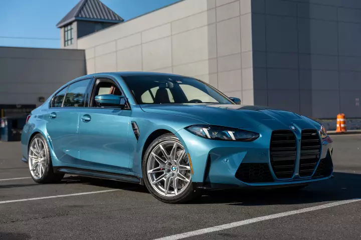 BMW M3 (G80) painted in Maldives Blue II