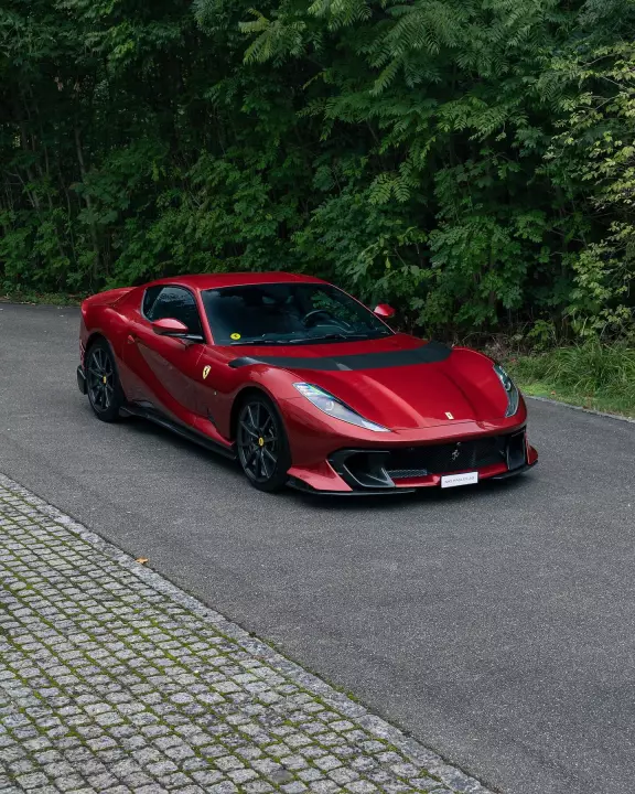 Ferrari 812 Competizione painted in Rosso Fiorano