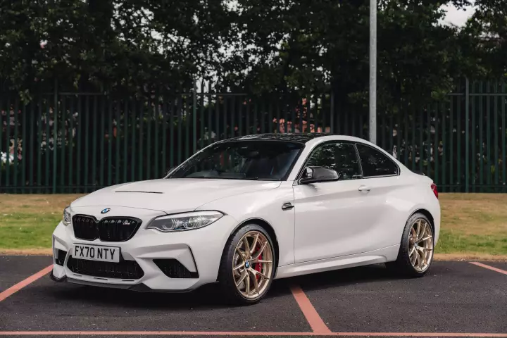 BMW M2 CS (F87) painted in Alpine White III