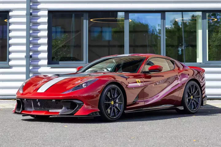 Ferrari 812 Competizione painted in Rosso Fiorano