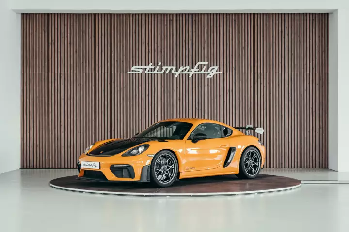 Porsche 718 Cayman GT4 RS (982) painted in Bahama Yellow