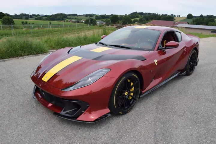 Ferrari 812 Competizione painted in Rosso Fiorano