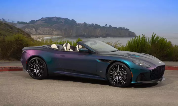 Aston Martin DBS Volante (AM7) painted in Spectral Blue