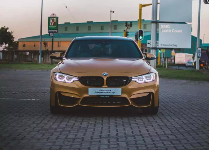 BMW M3 (F80) painted in Topaz Gold