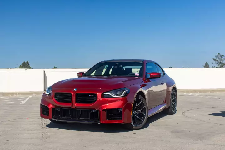 BMW M2 (G87) painted in Vegas Red