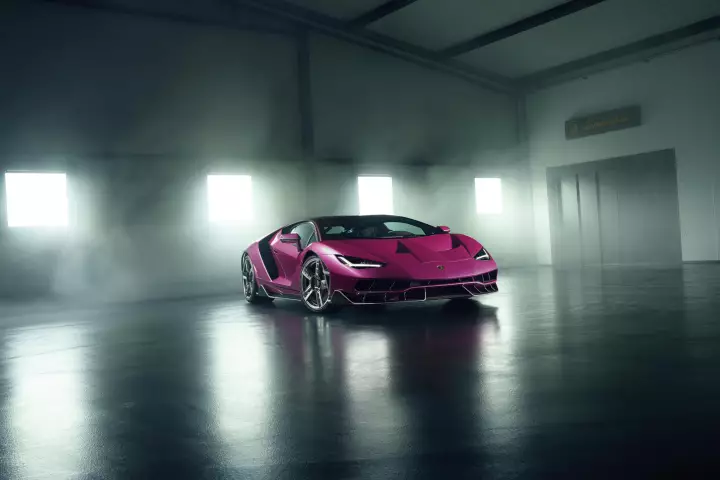 Lamborghini Centenario painted in Rosa Acantis