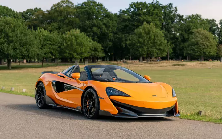 McLaren 600LT Spider painted in McLaren Orange