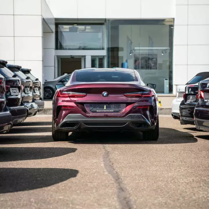 BMW 8 Series (G15) painted in Wildberry