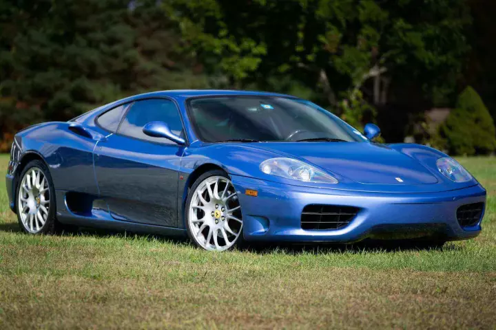 Ferrari 360 Modena painted in Azzurro Monaco