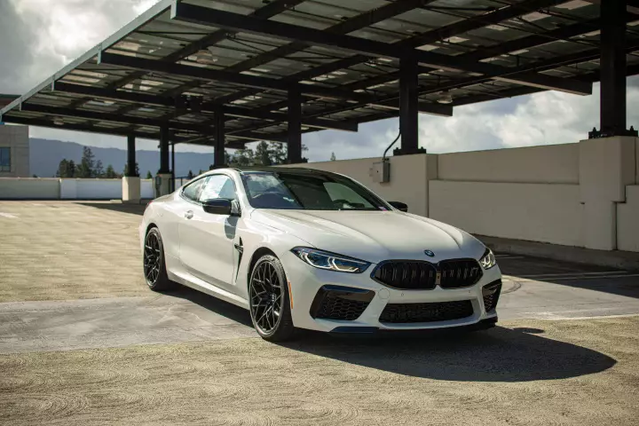 BMW M8 (F92) painted in Alpine White III