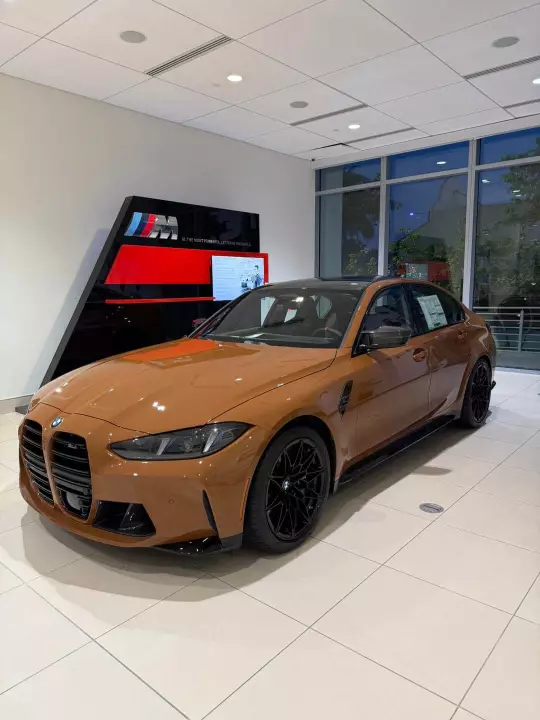 BMW M3 (G80) painted in Sepia Brown II