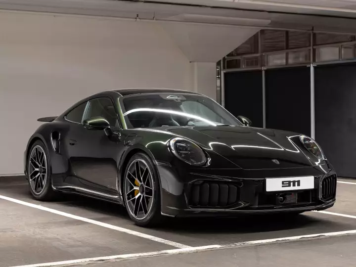 Porsche 911 Turbo S (992.2) painted in Dark Olive Metallic