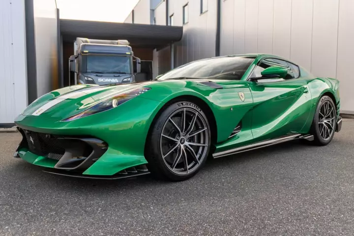 Ferrari 812 Competizione painted in Verde Jewel