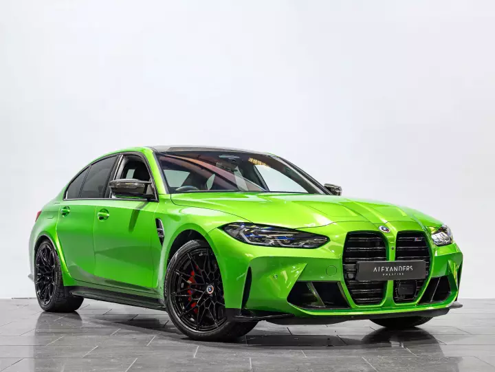 BMW M3 (G80) painted in Java Green II