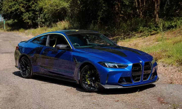 BMW M4 CS Edition VR46 (G82) painted in Marina Bay Blue