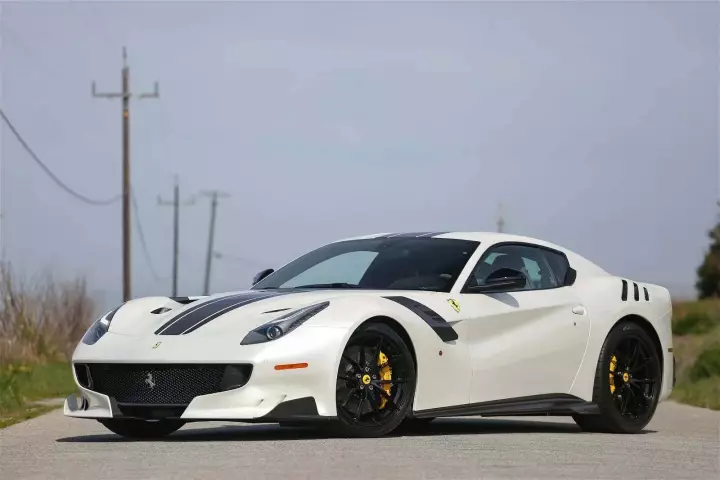 Ferrari F12 TDF painted in Bianco Fuji
