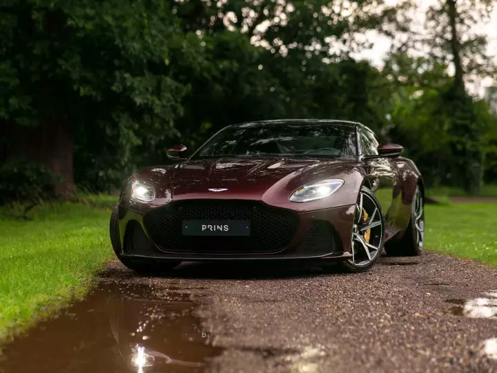 Aston Martin DBS Superleggera painted in Divine Red