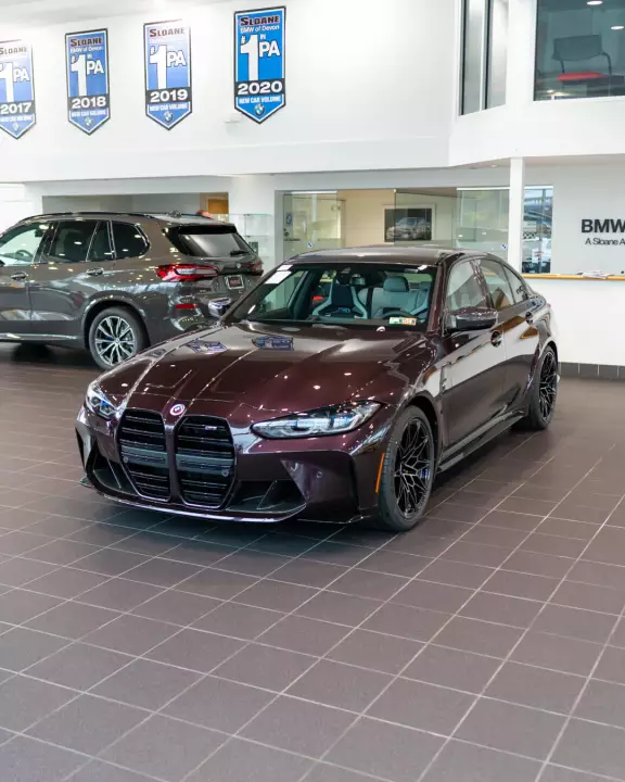 BMW M3 (G80) painted in Belladonna Purple