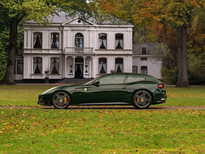 Ferrari FF painted in Verde British Racing