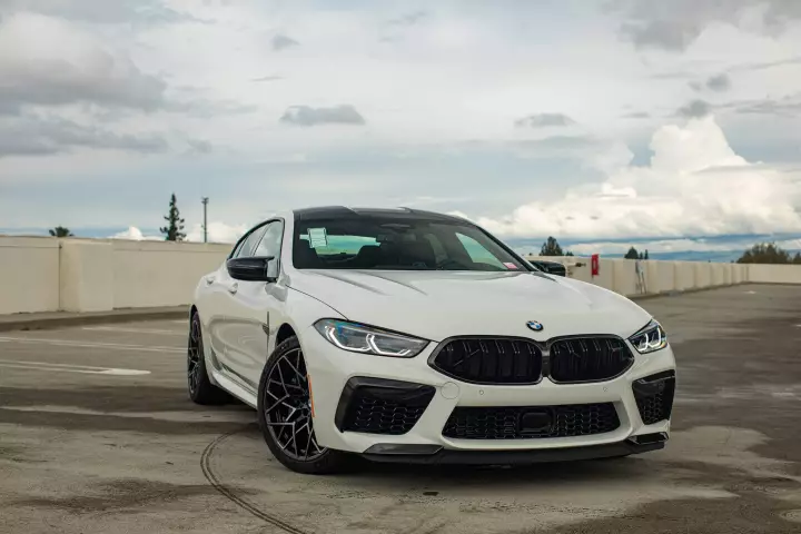 BMW M8 Gran Coupe (F93) painted in Alpine White III