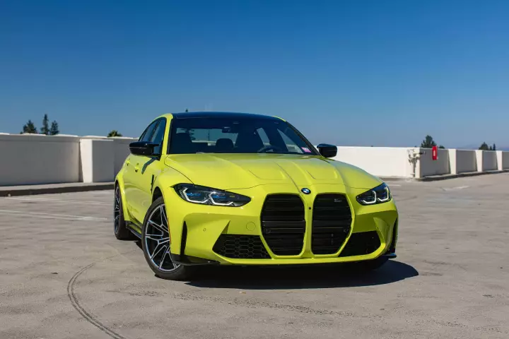 BMW M3 (G80) painted in Sao Paulo Yellow