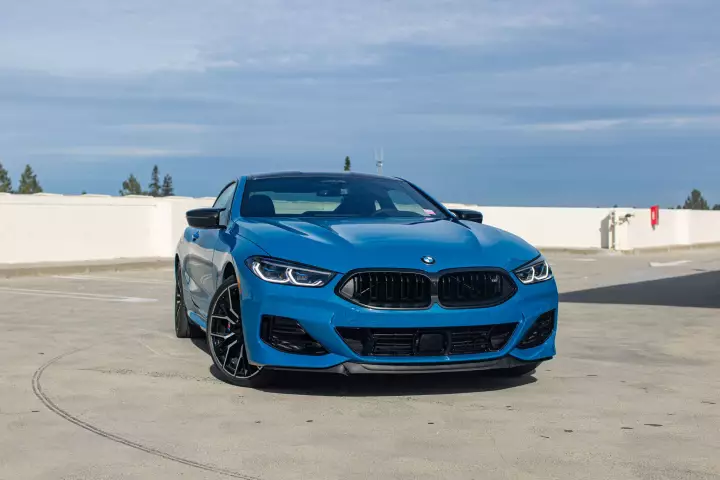 BMW 8 Series (G15) painted in Laguna Seca Blue