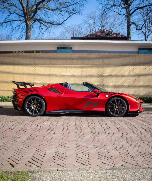 Ferrari SF90 XX Spider painted in Rosso Magma
